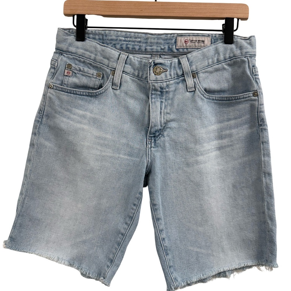 AG Adriano Goldschmied Light Wash Denim Shorts